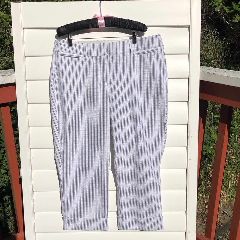 NWT Lane Bryant The Lena Striped Capris Size 16 - Picture 4 of 12